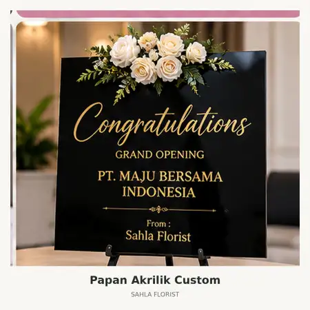 Papan Bunga Akrilik Pasuruan Kota